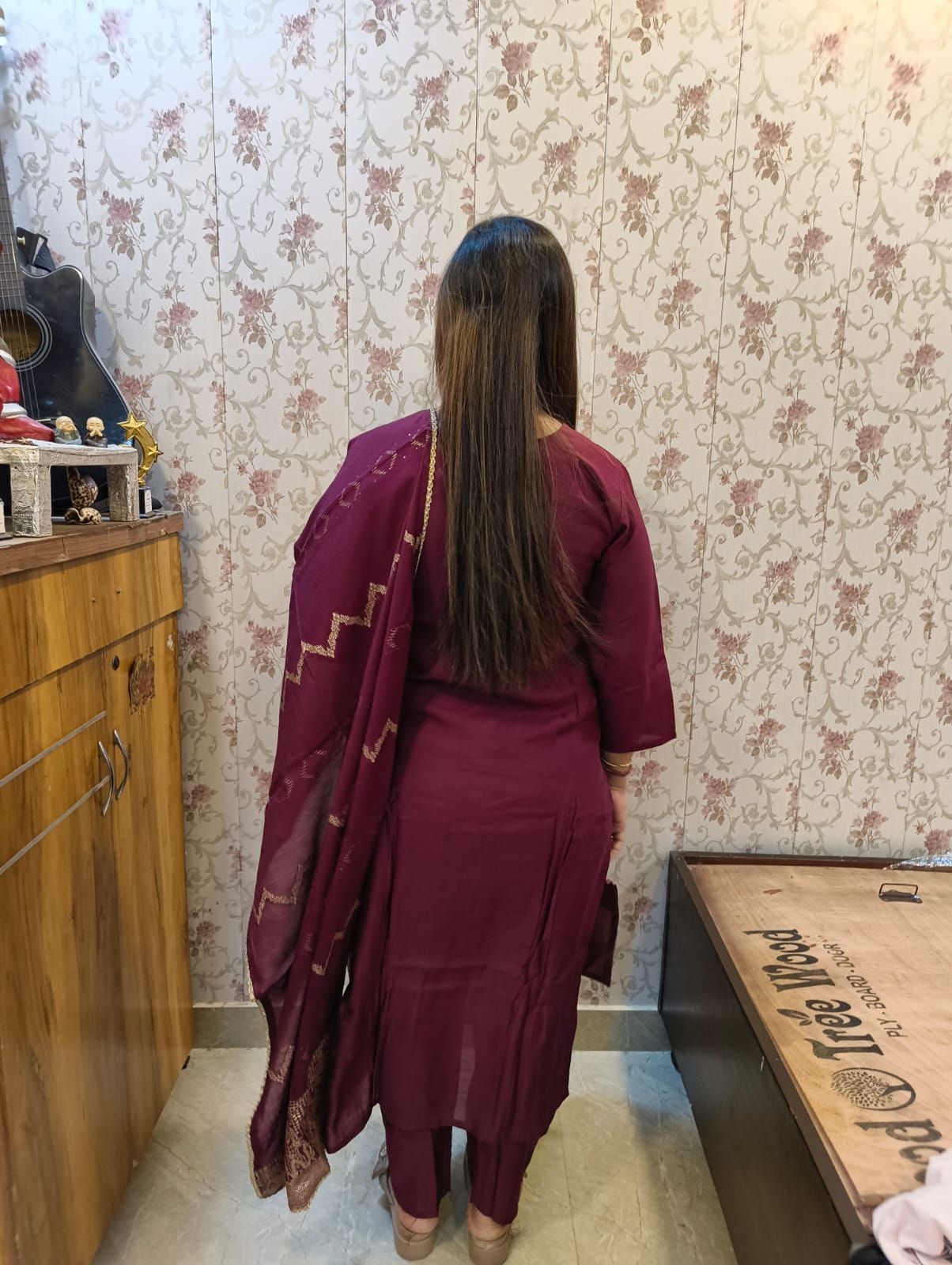 WINE COLOR SUIT